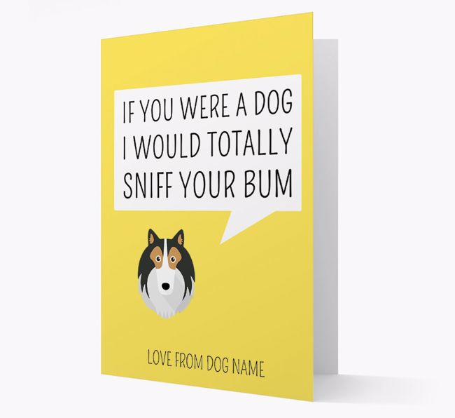 Personalised 'I'd Sniff Your Bum' Card